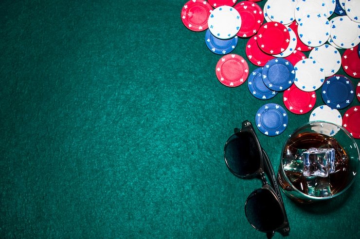 Dealer profesional dalam sesi live HD Dealer profesional di studio live dengan kamera multi-sudut HD